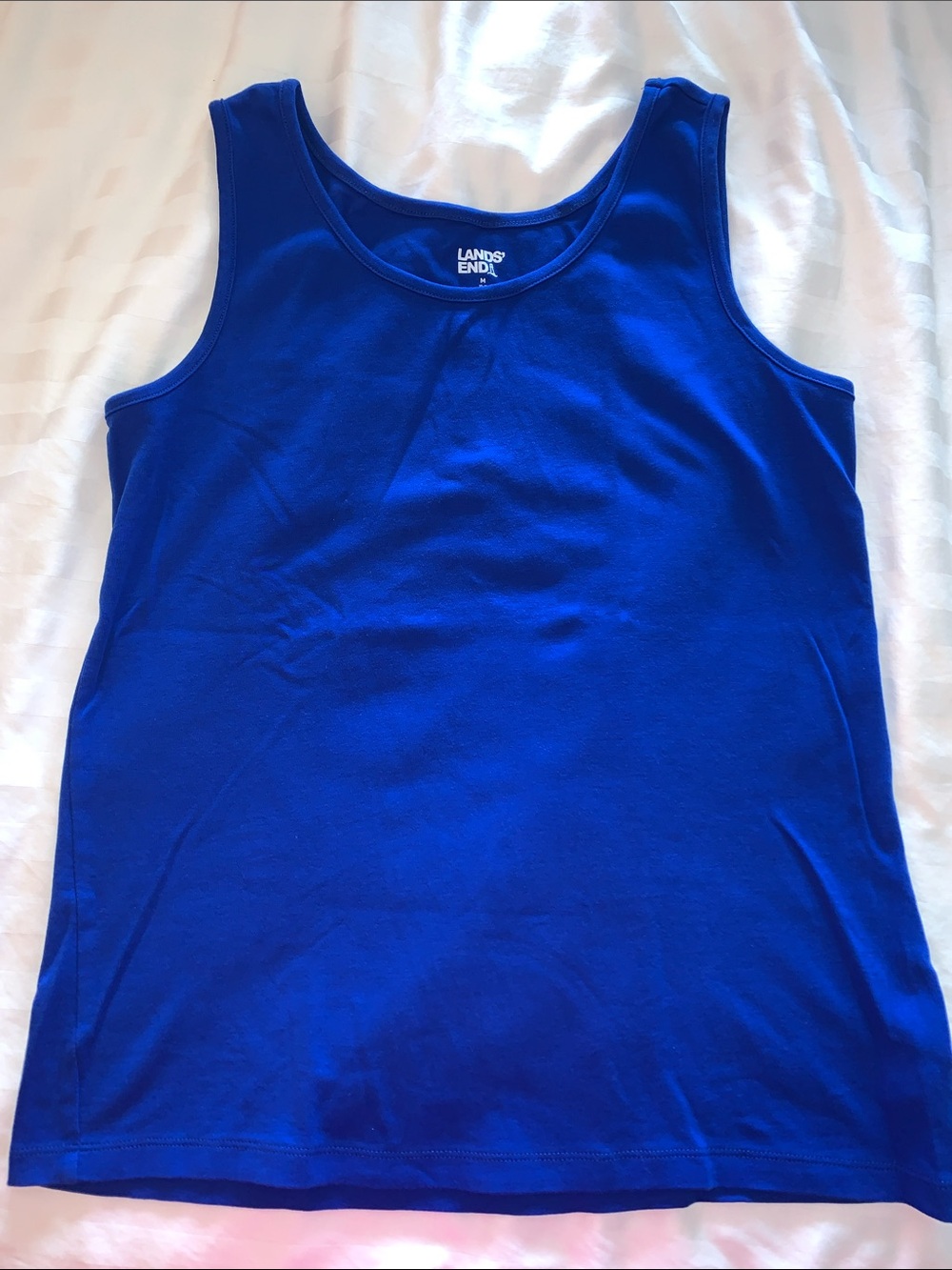 Lands' End 100% Cotton Classic Tank Top - Medium (10/12)